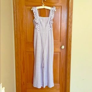 Emerson Gingham Ruffle Jumpsuit